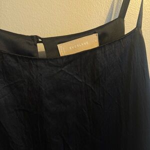 Everlane Black Silk Slip Dress